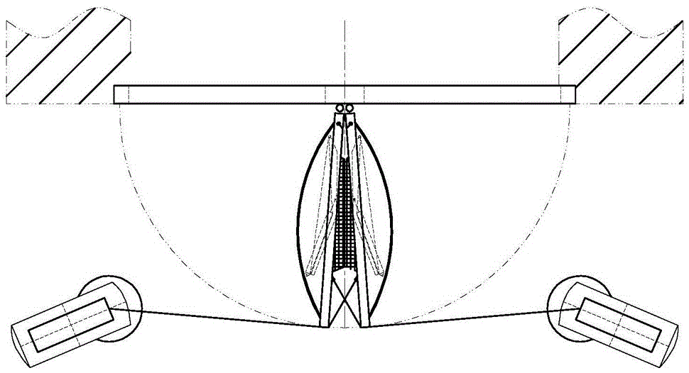 Self-restoring type explosion door applied to inclined shaft and horizontal shaft