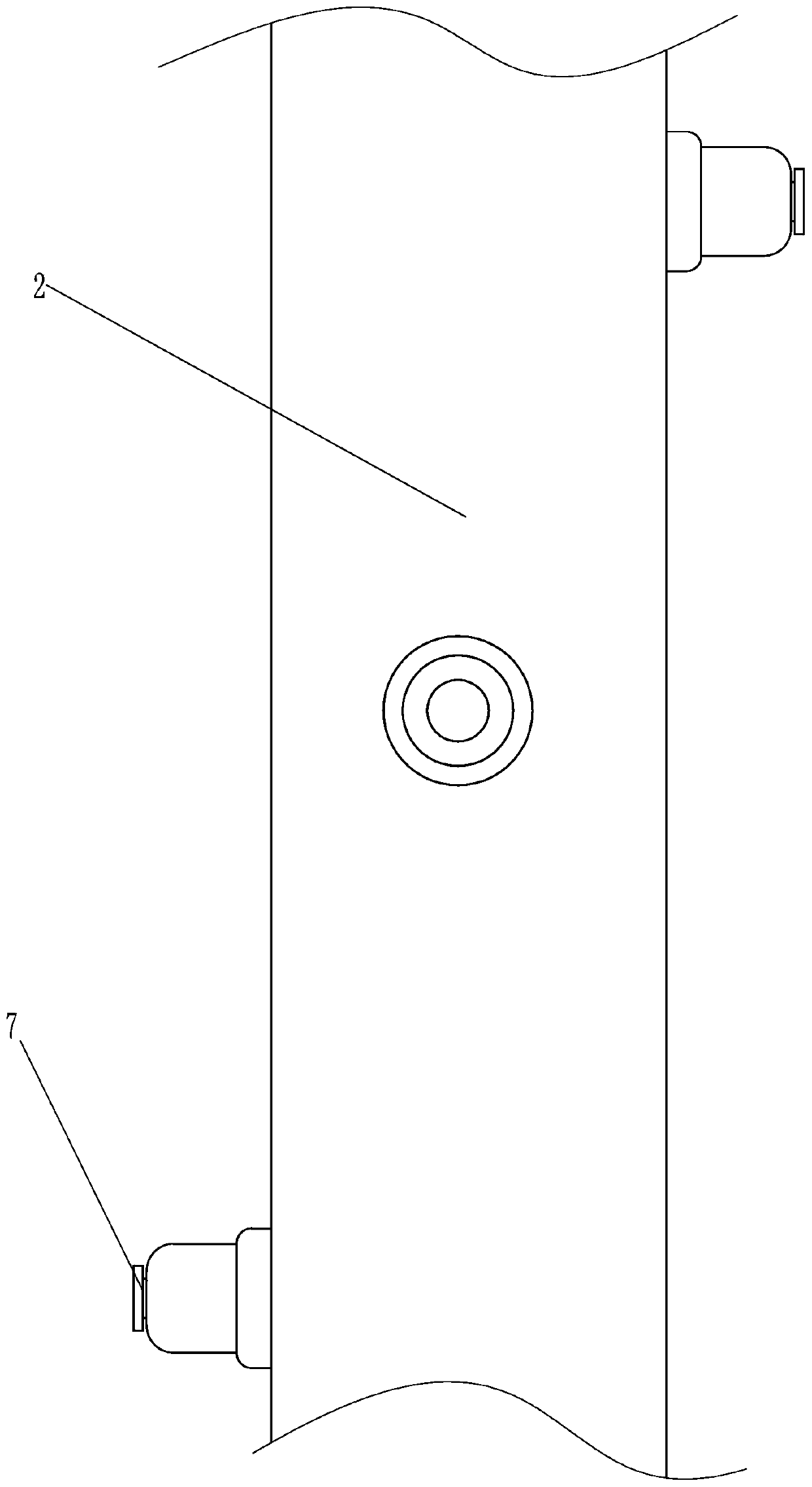 Separation device for shells and kernels of camellia fruits