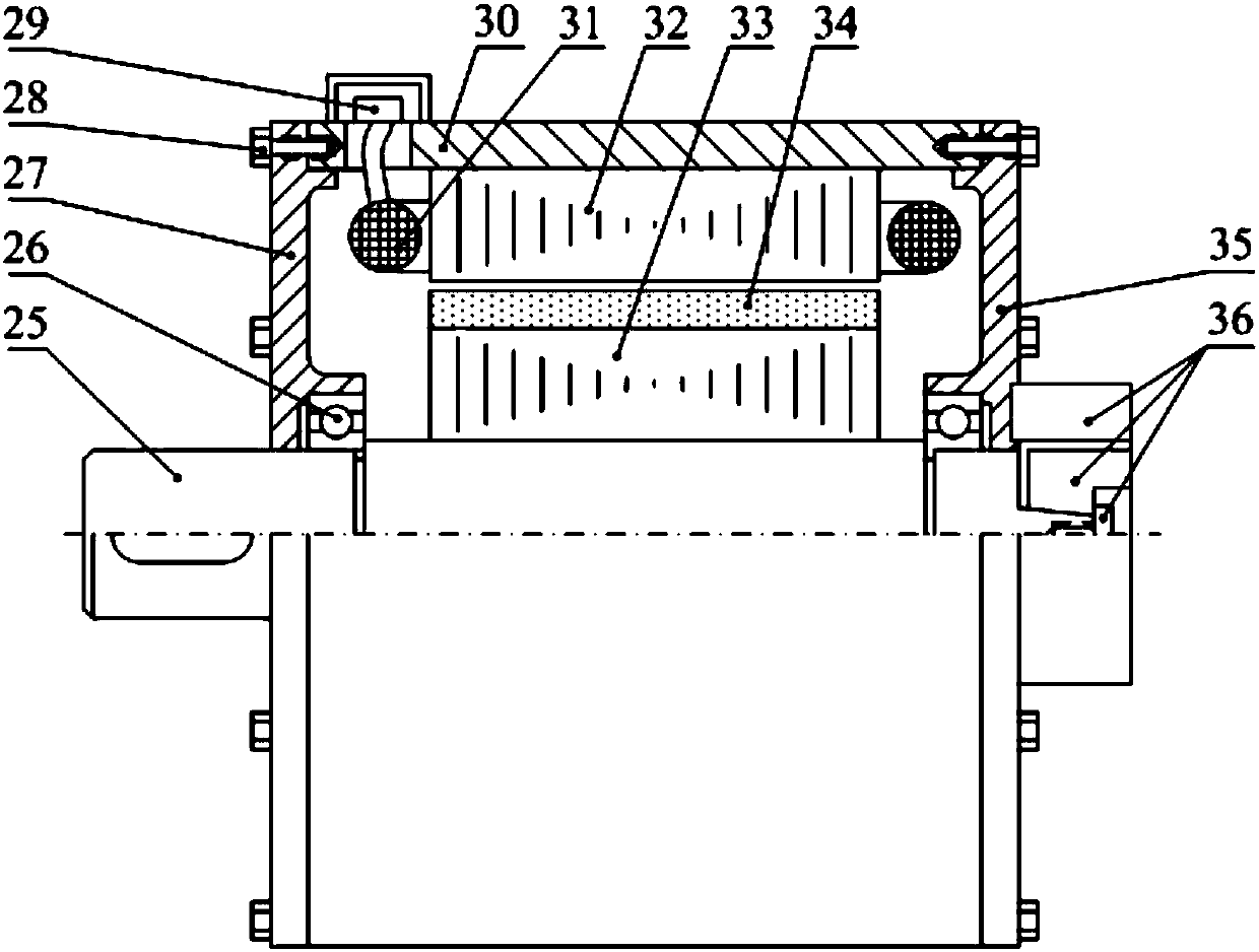 Double-Y 30 DEG phase shift dual-redundancy permanent magnet synchronous motor without electromagnetic coupling between two phases of windings