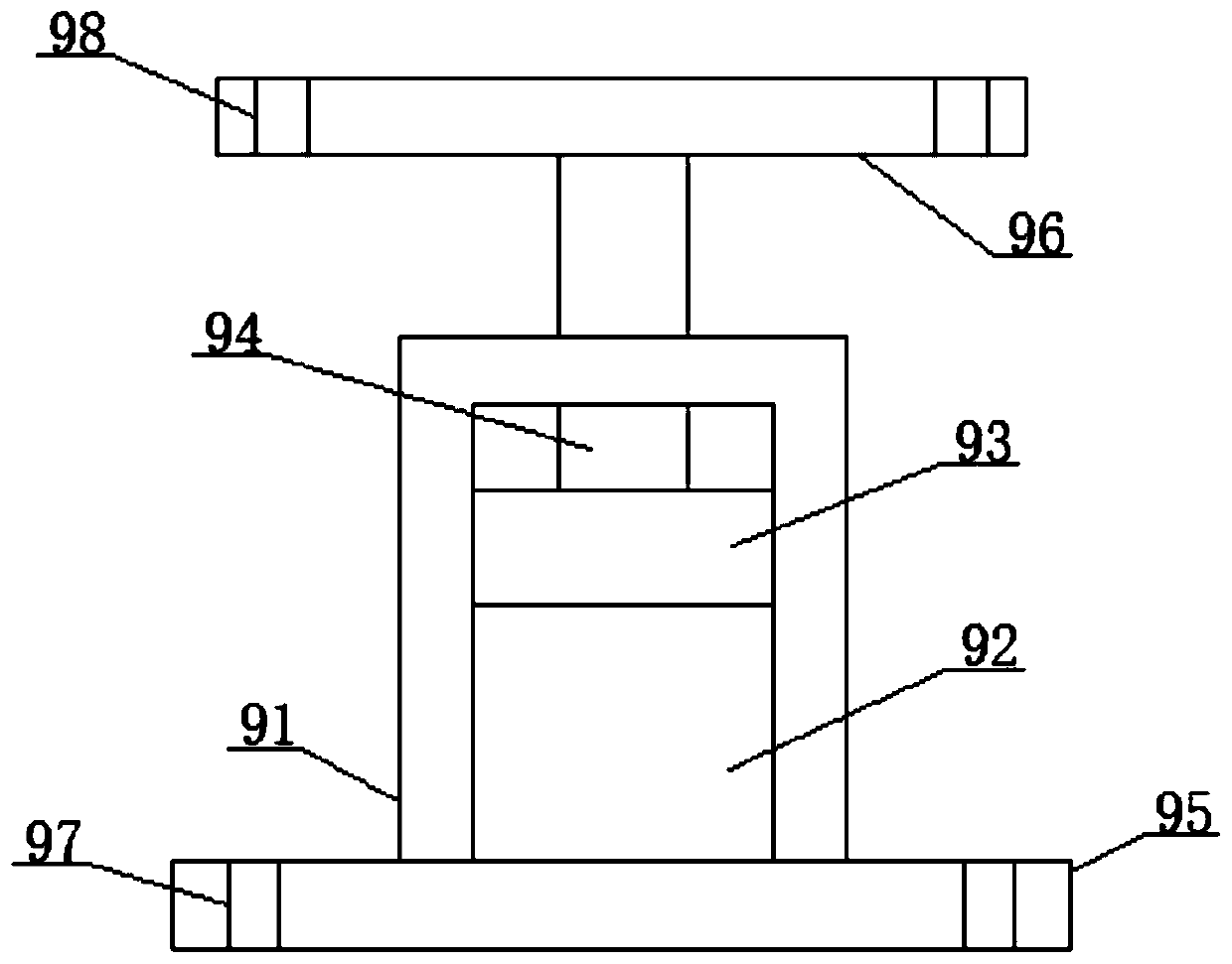 Ground hole digging device for large power cement pole