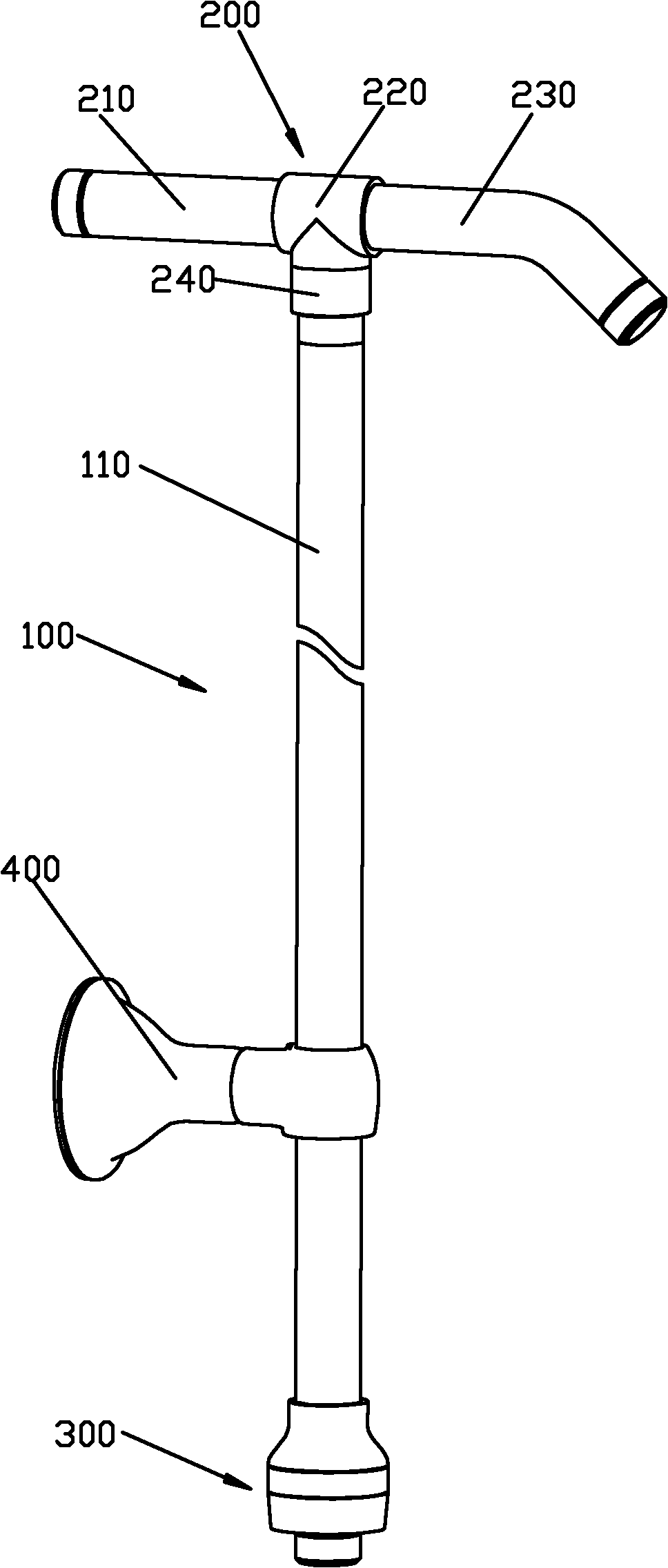 Bottom rotary switching mechanism