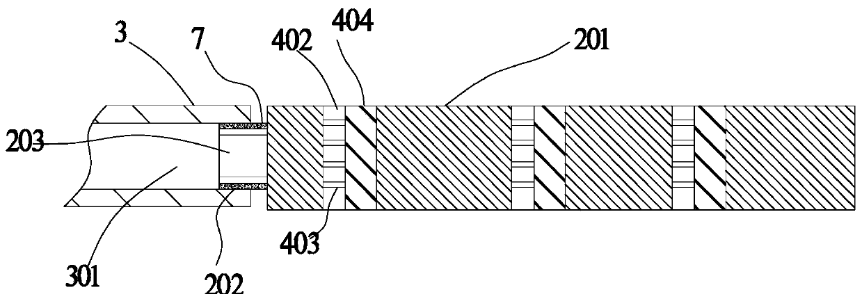 Buried drainage structure for municipal engineering