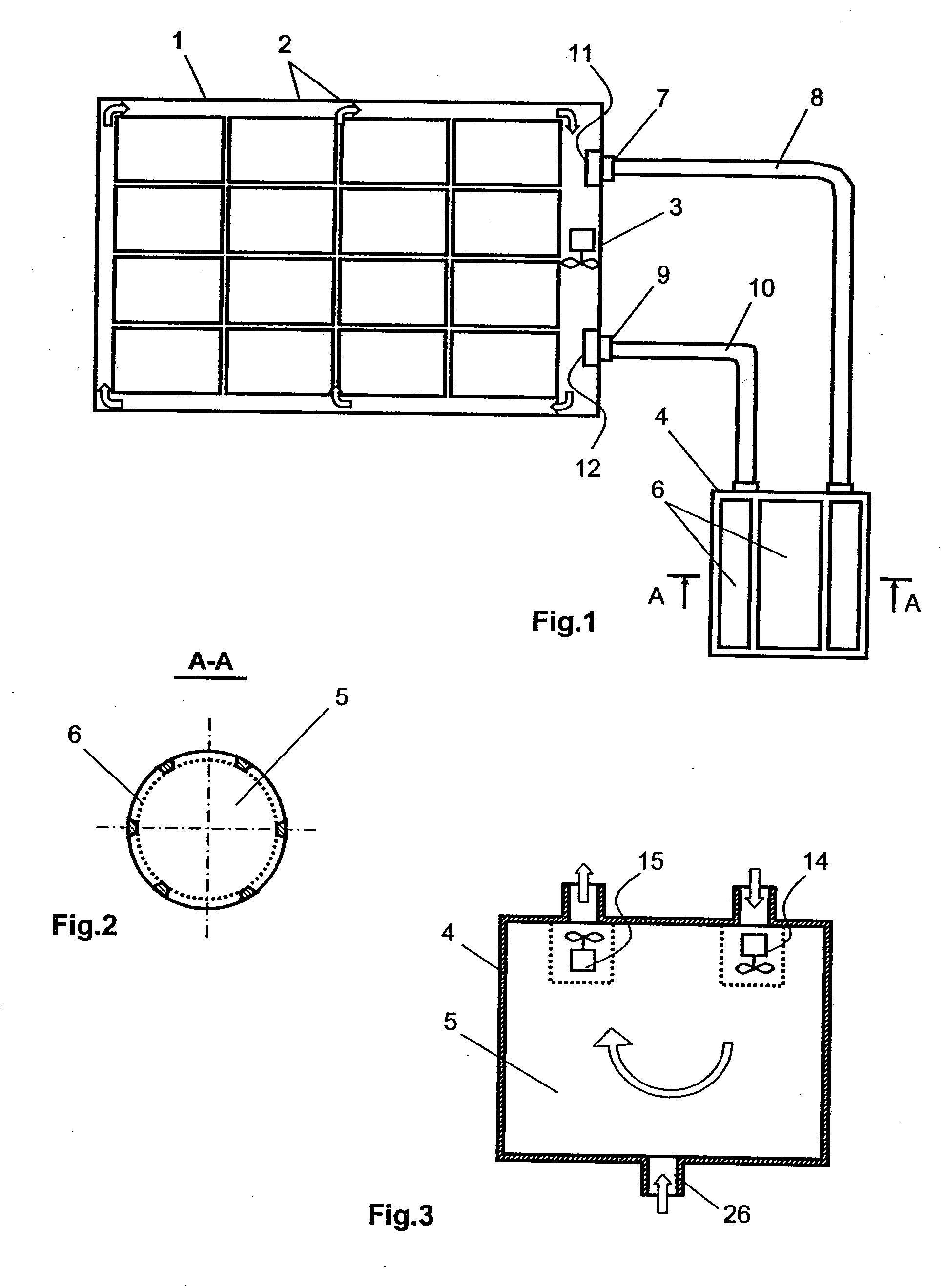 Device for controlling the gas medium inside a container