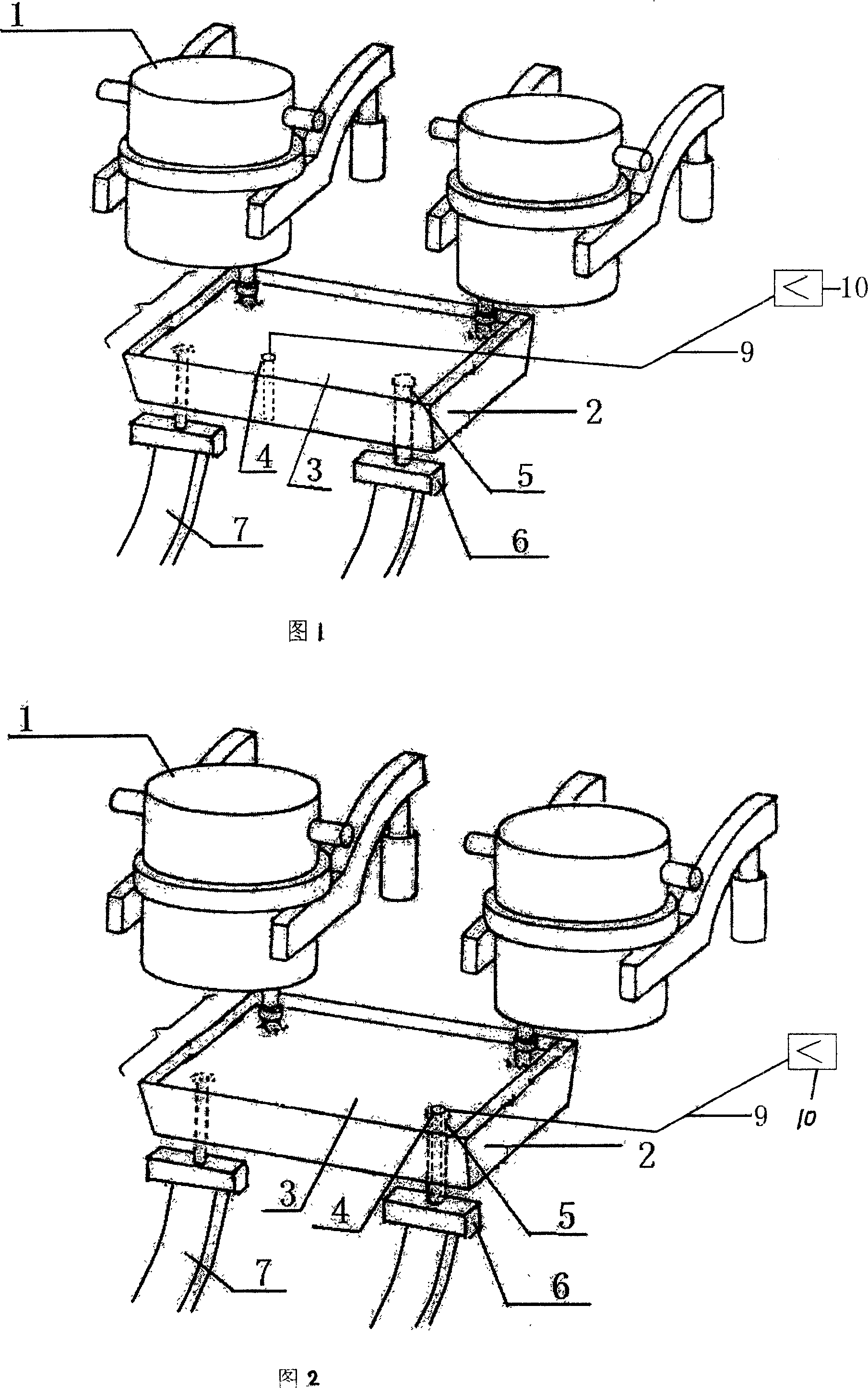 Pouring-basket plug-rod with continuous temperature measuring function