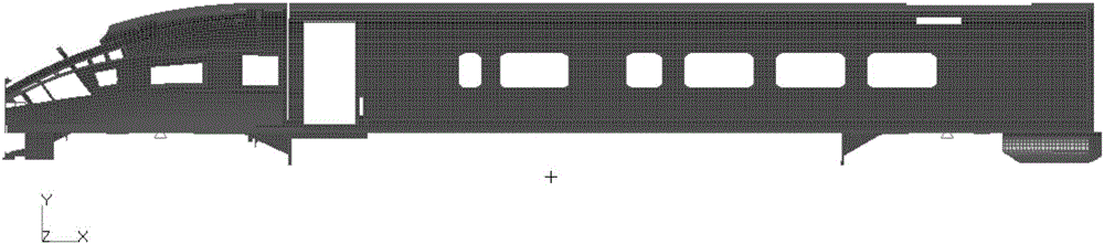 Method for quickly analyzing bonding strength of side window of high-speed train