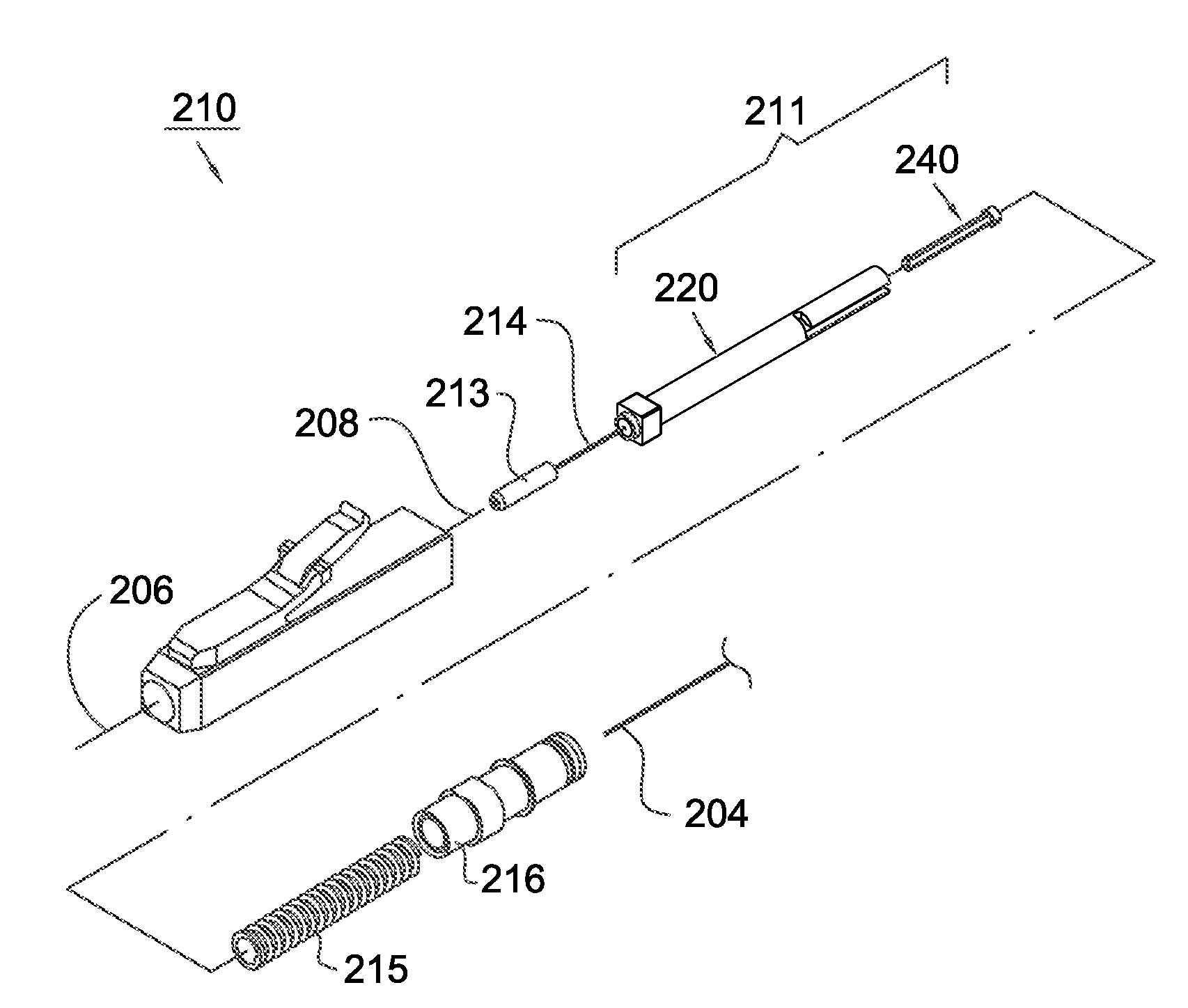 Small form factor, field-installable optical fiber connector