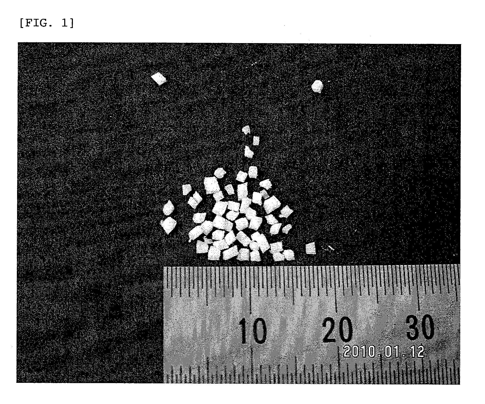 Process for producing electret coarse powder