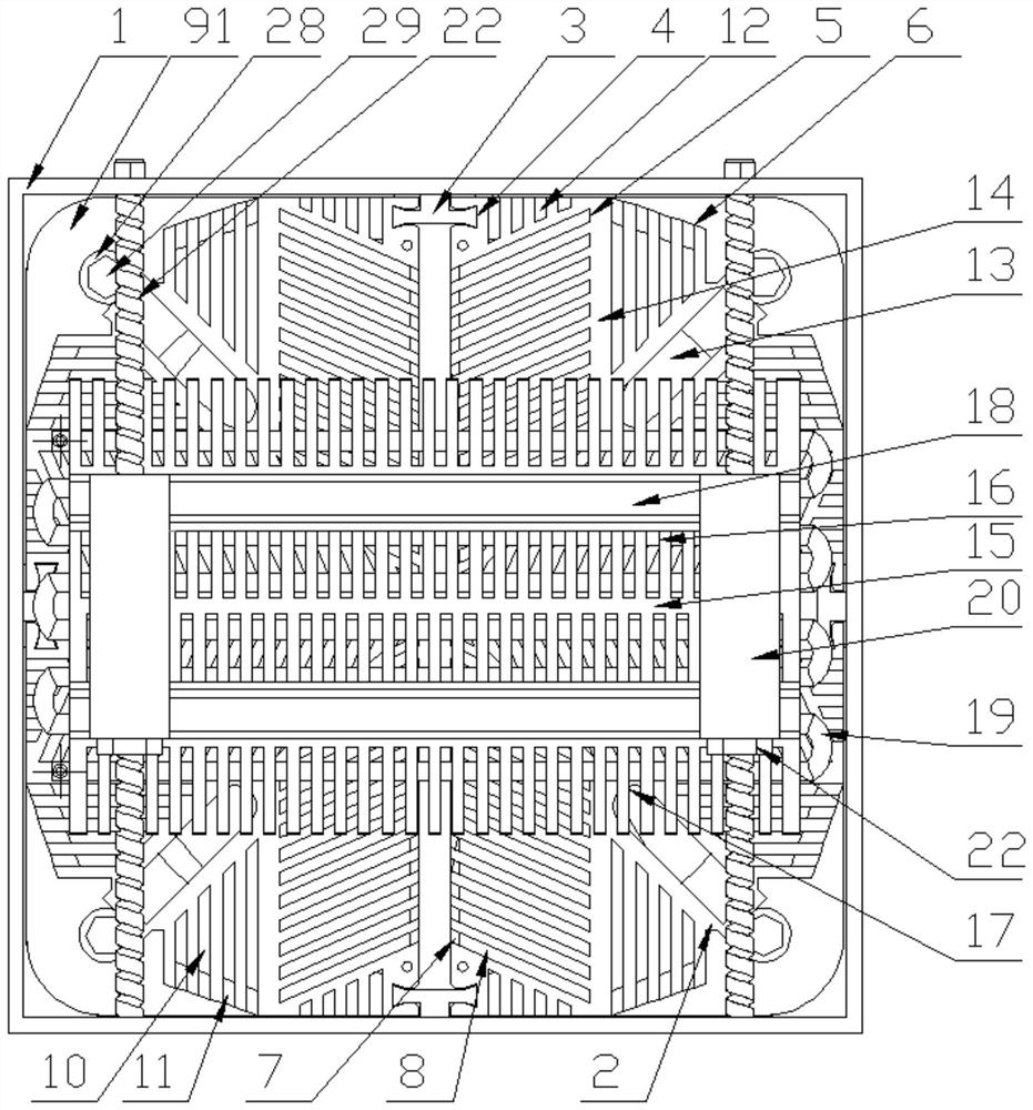 Adjustable combined type electronic heat dissipation device