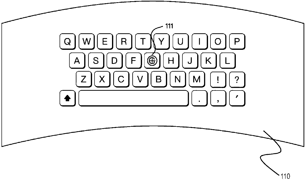 Headset display device-based virtual keyboard input method and apparatus