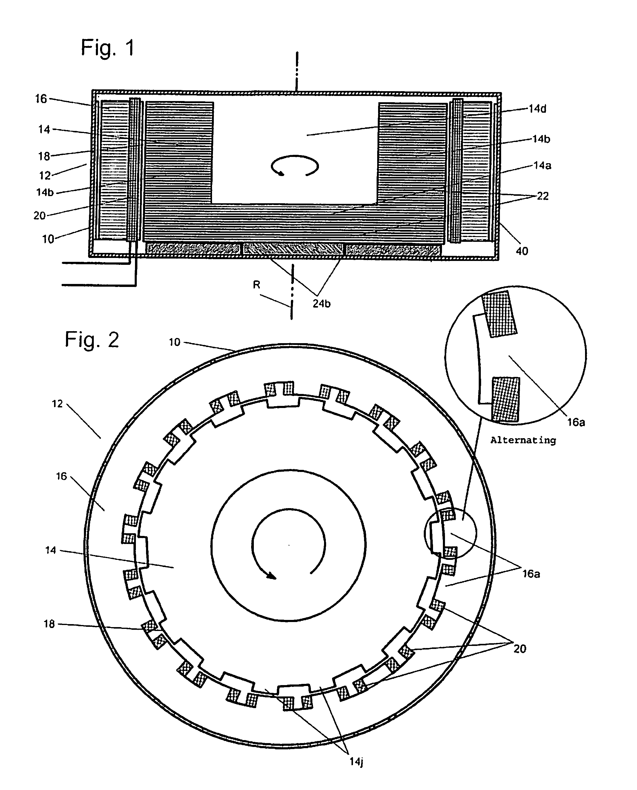 Energy accumulator comprising a switched reluctance machine