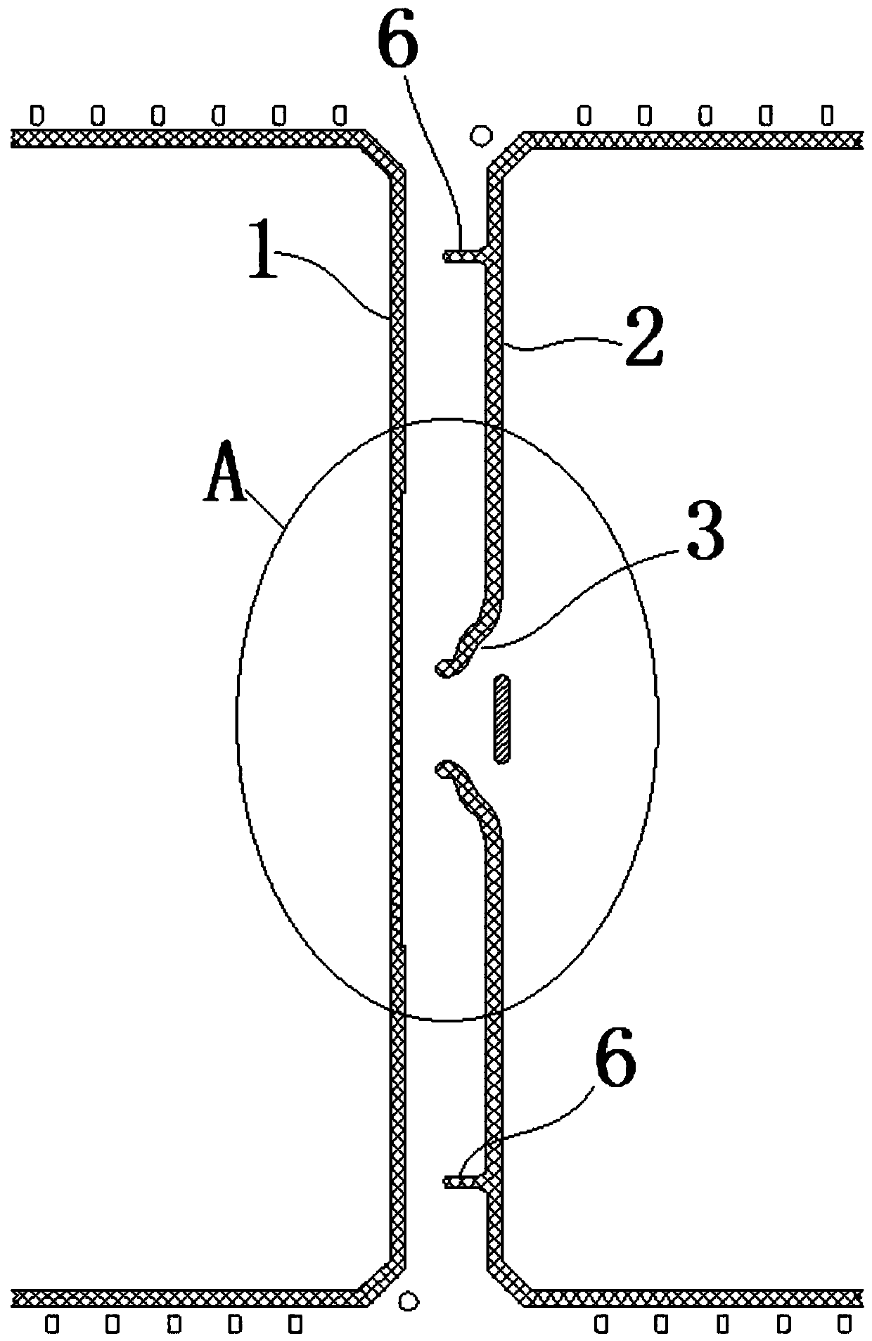 A lcd frame that prevents adjacent frames from bonding after hot pressing