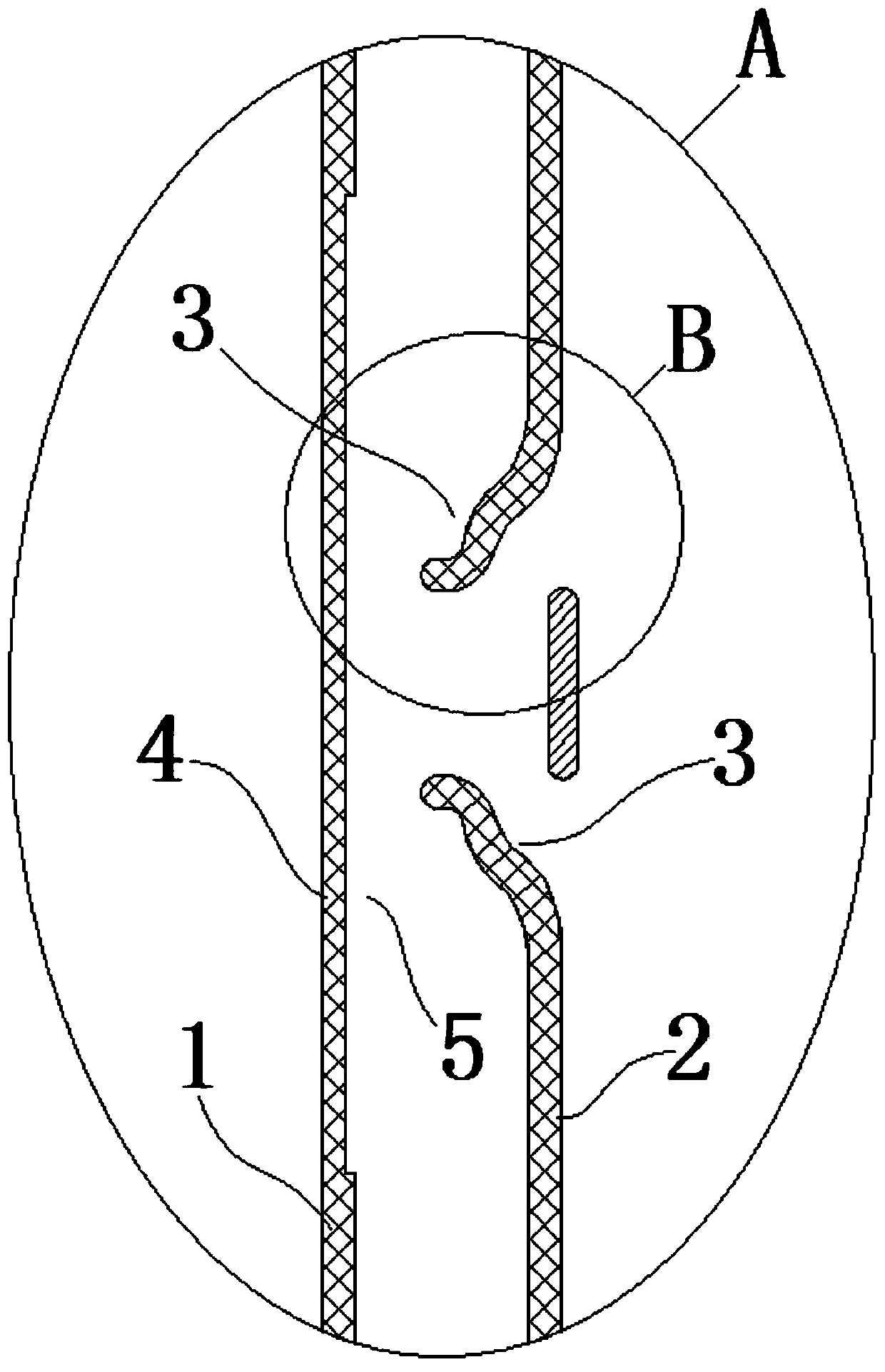 A lcd frame that prevents adjacent frames from bonding after hot pressing