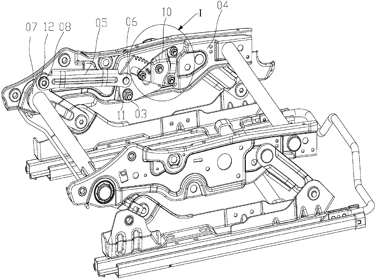 Seat height adjusting device and seat