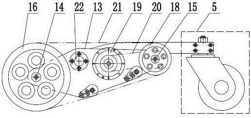 Magnetic-absorption wall-climbing robot