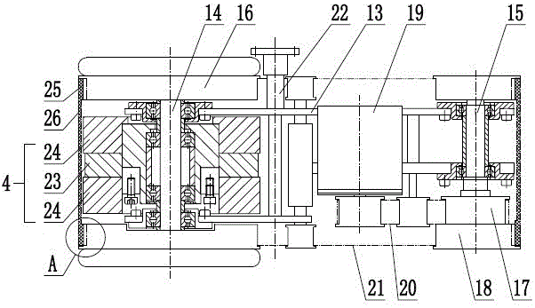 Magnetic-absorption wall-climbing robot