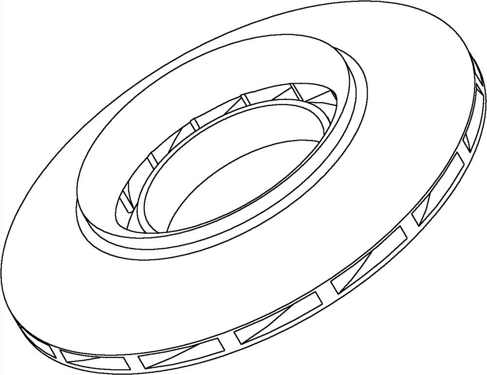 Special clamp for abrasive flow polishing of narrow flow passage closed impeller flow passage