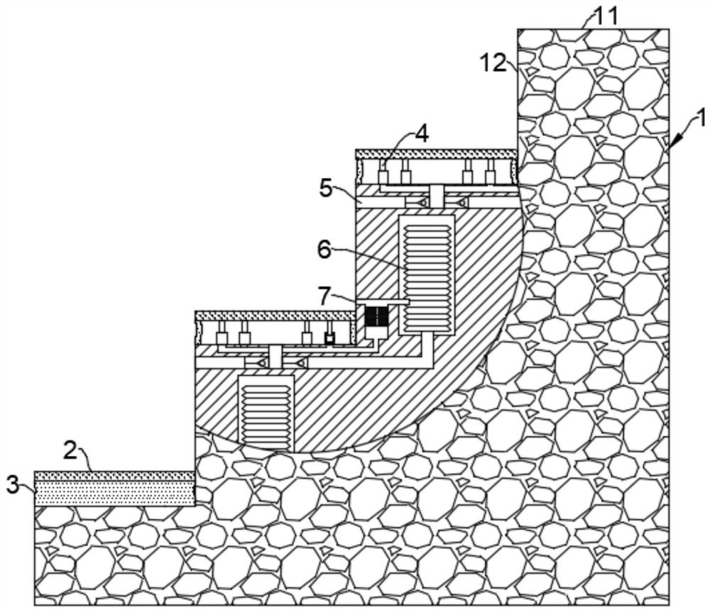 Self-cleaning fallen leaf garden steps and cleaning method thereof