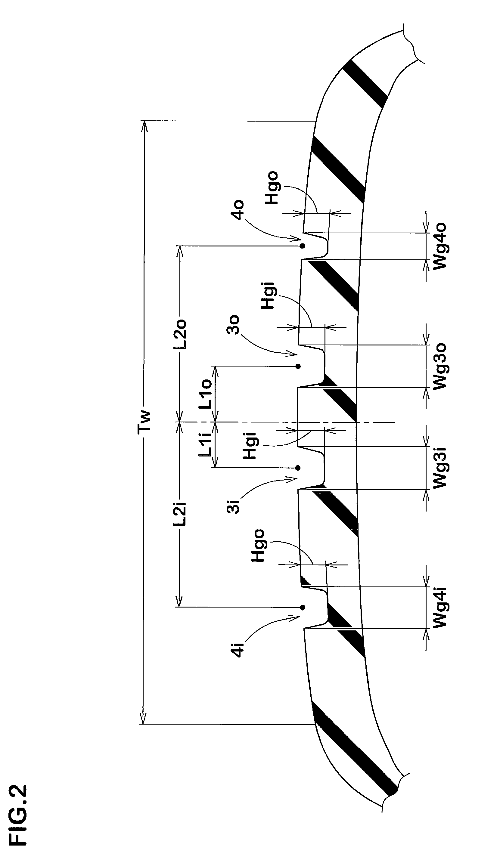 Pneumatic tire with asymmetric tread pattern