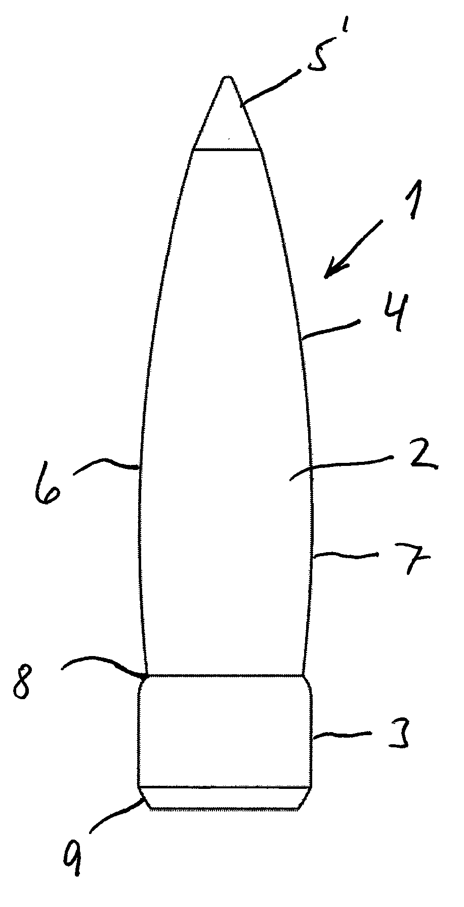 Projectile for fire arms