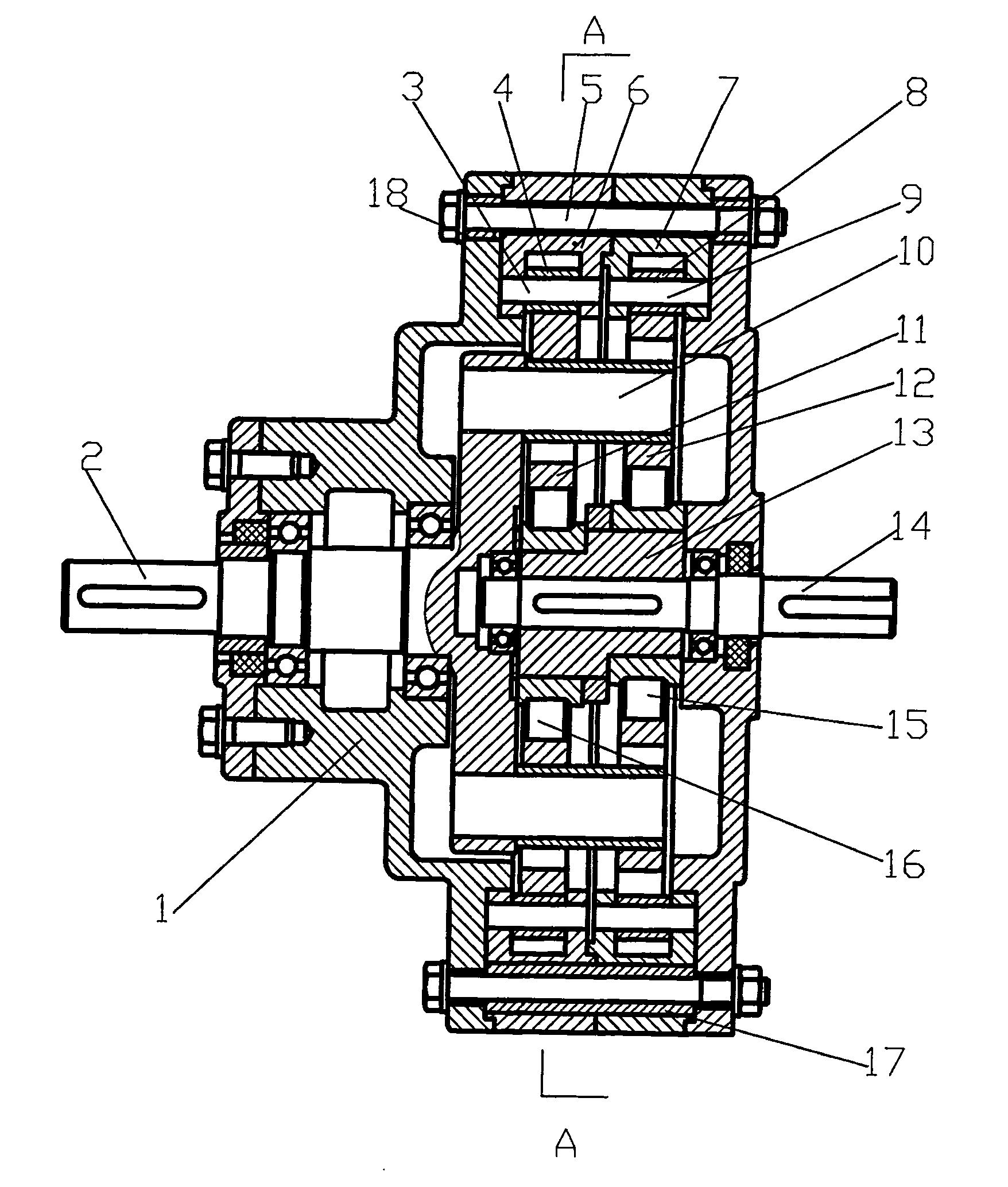 Accurate cycloid pin gear epicyclic transmission apparatus