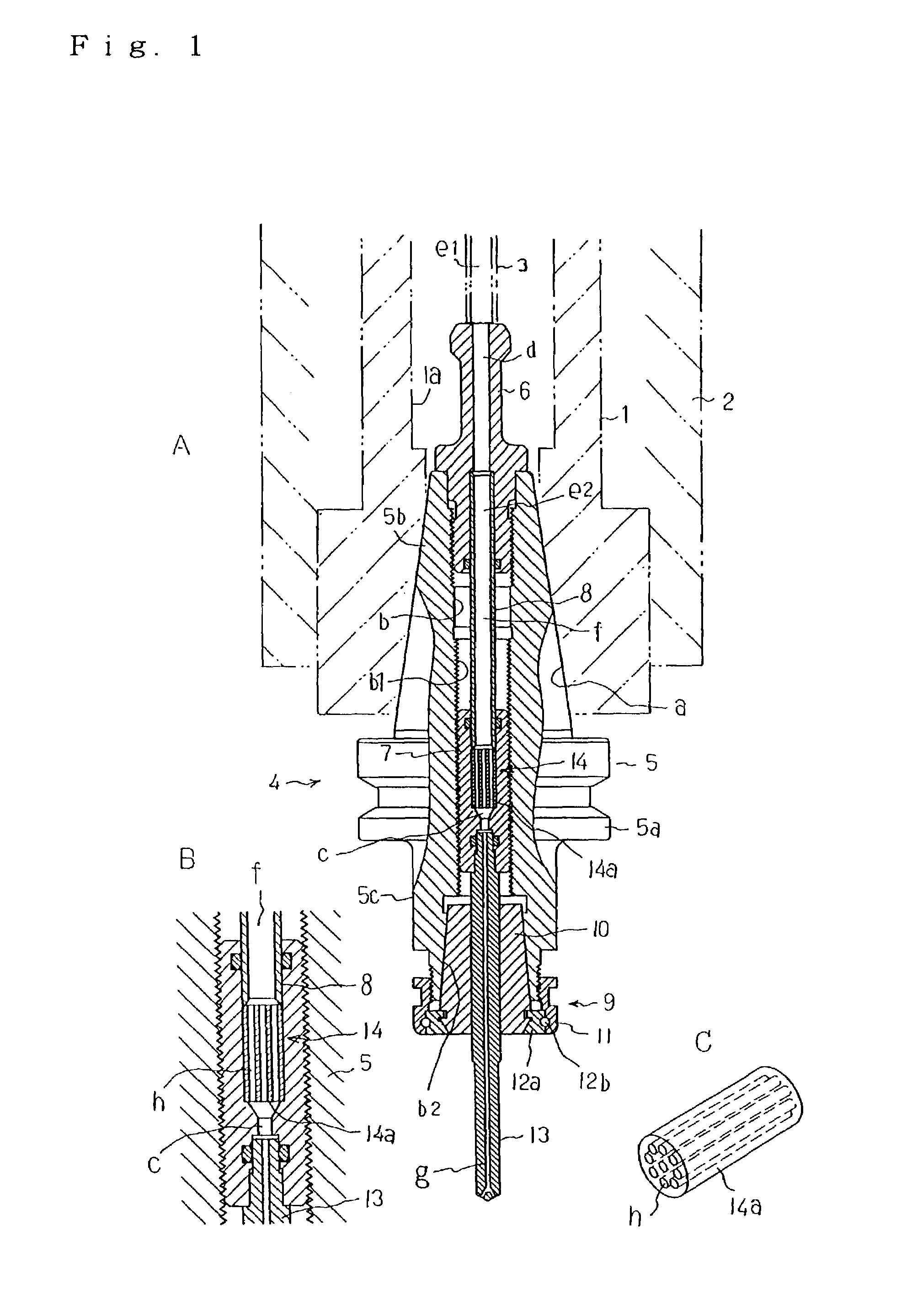 Cutting fluid device for a spindle of a machine tool