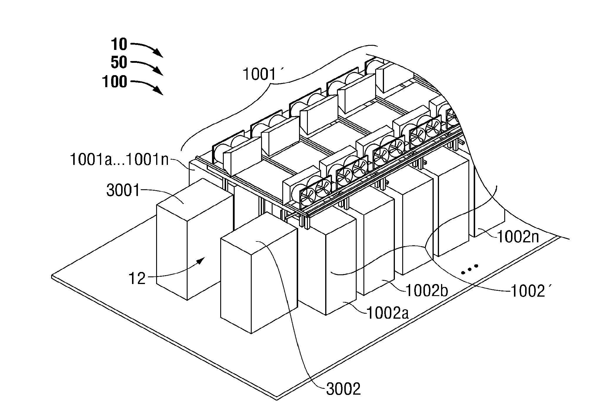 Modular it rack cooling assemblies and methods for assembling same