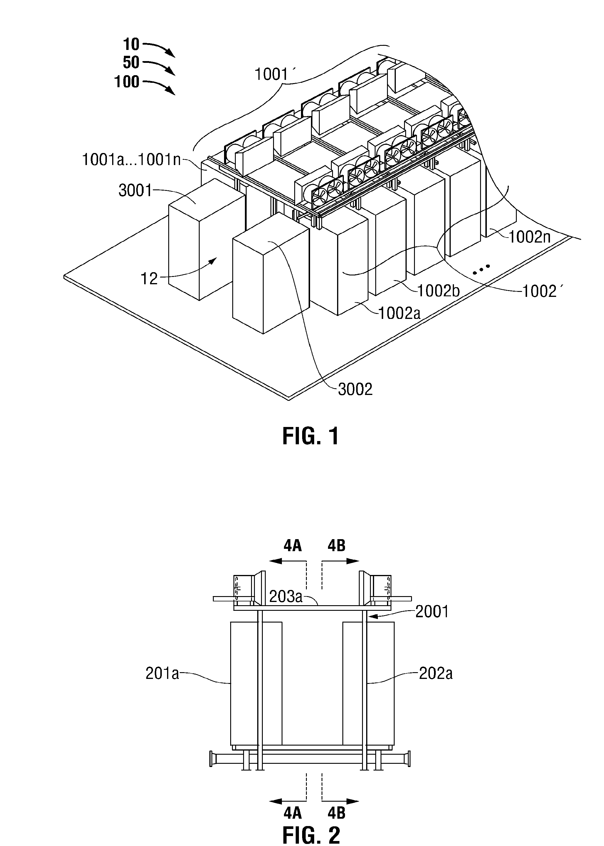 Modular it rack cooling assemblies and methods for assembling same