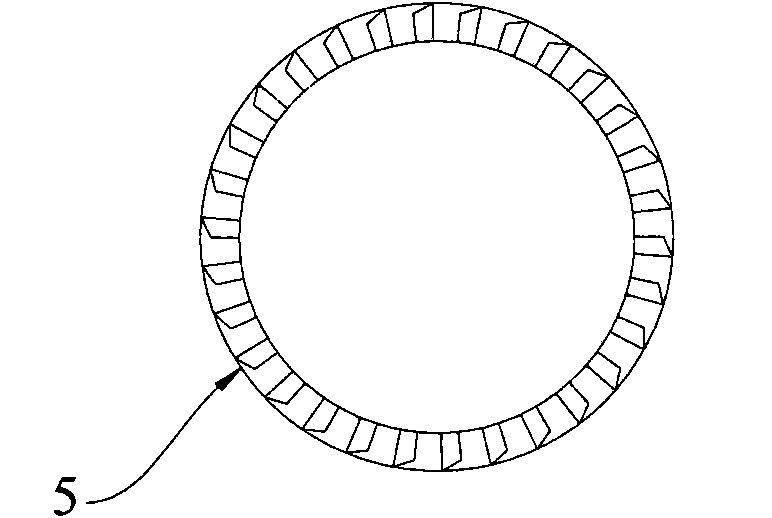 Rotational flow mixing device for coal distillation furnace