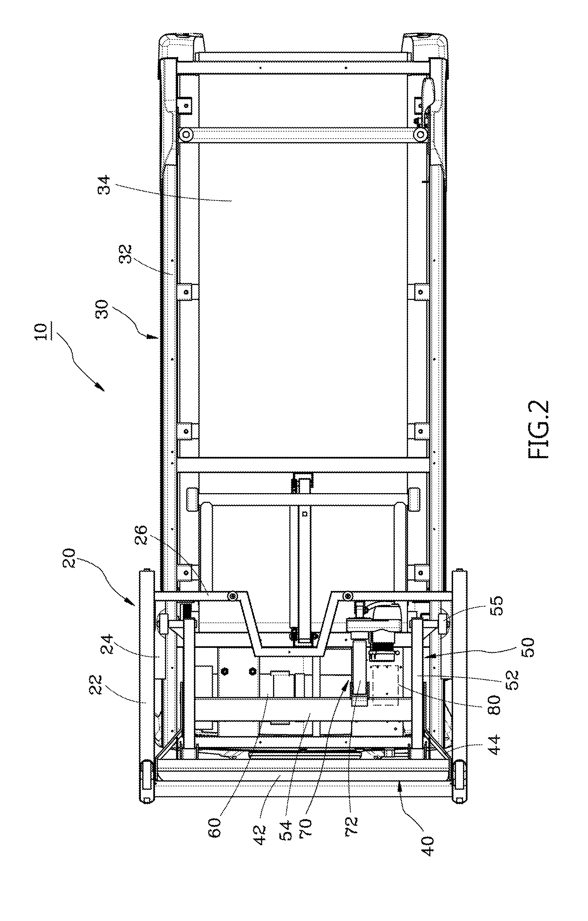 Foldable treadmill