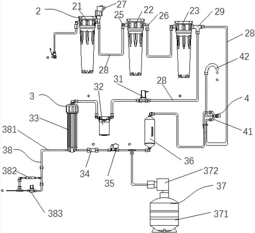 TDS value-adjustable direct drinking water purifier