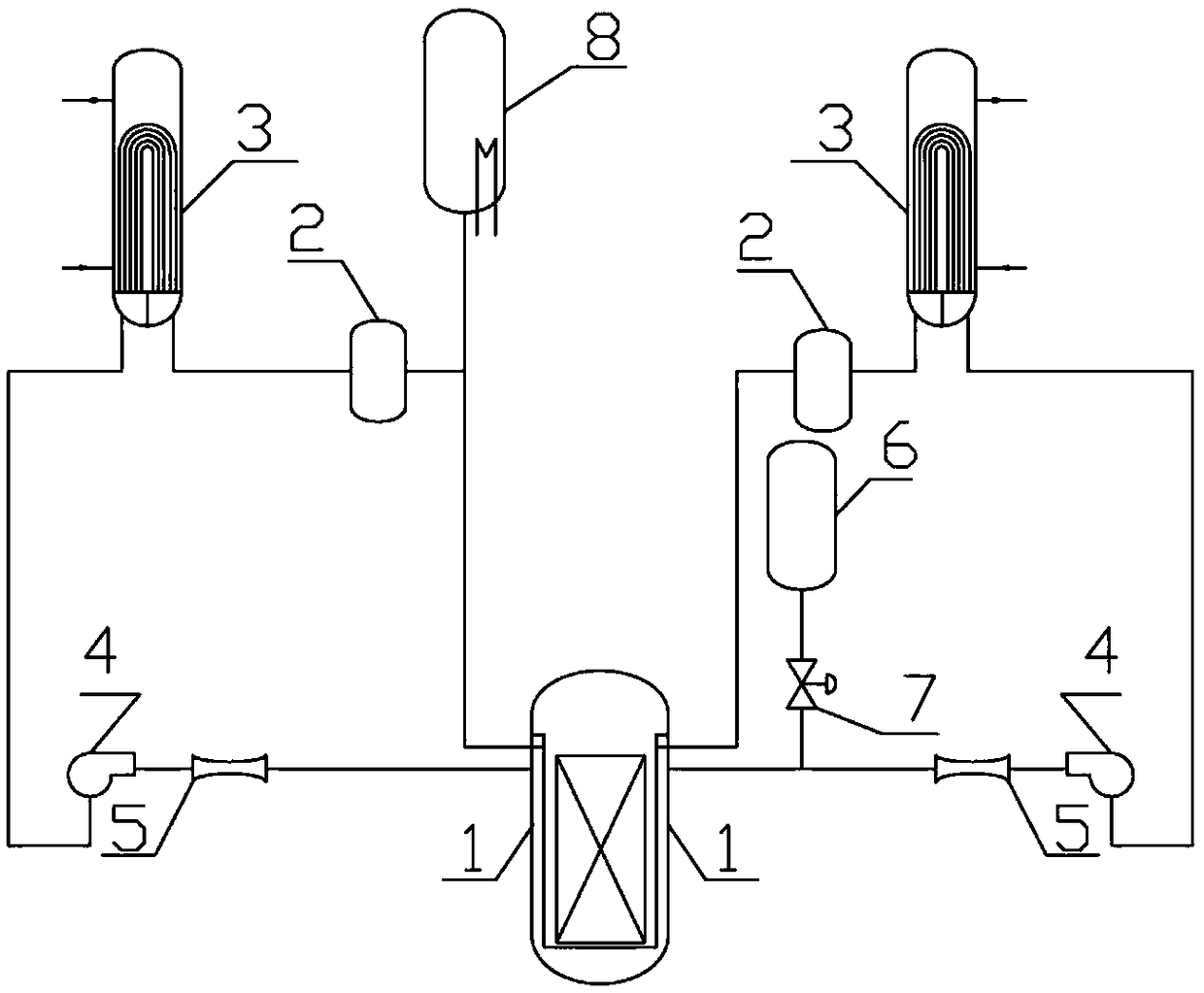 Test device for automatic chemical reactor shutdown system and test method thereof