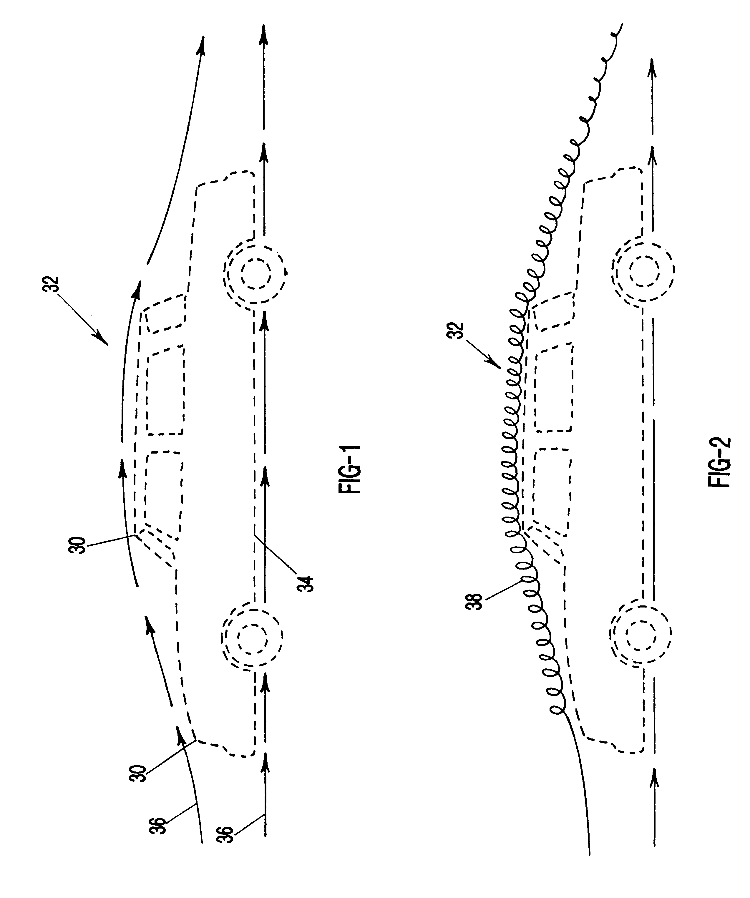 Gas or fluid de-organizers for moving objects