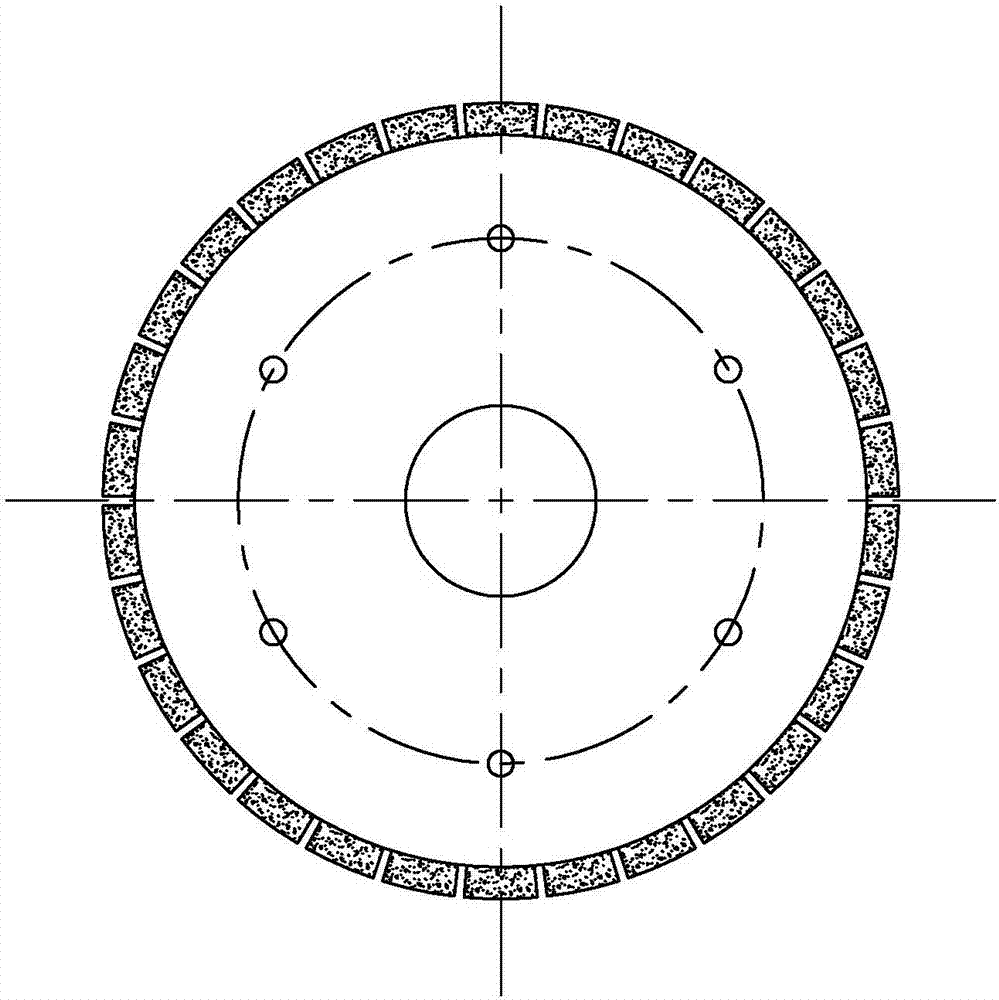 Diamond abrasive wheel mechanism based on 3D printing