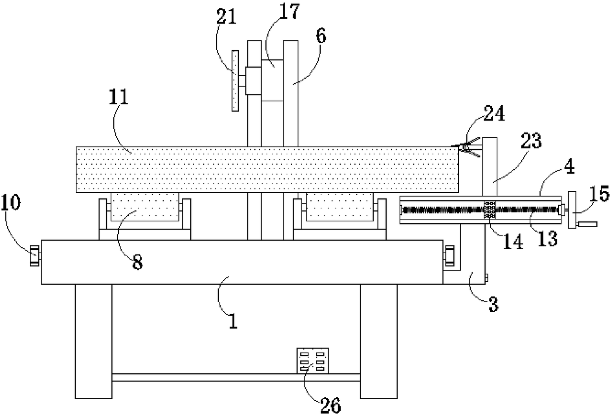 Power cable protection pipe quick cutting table