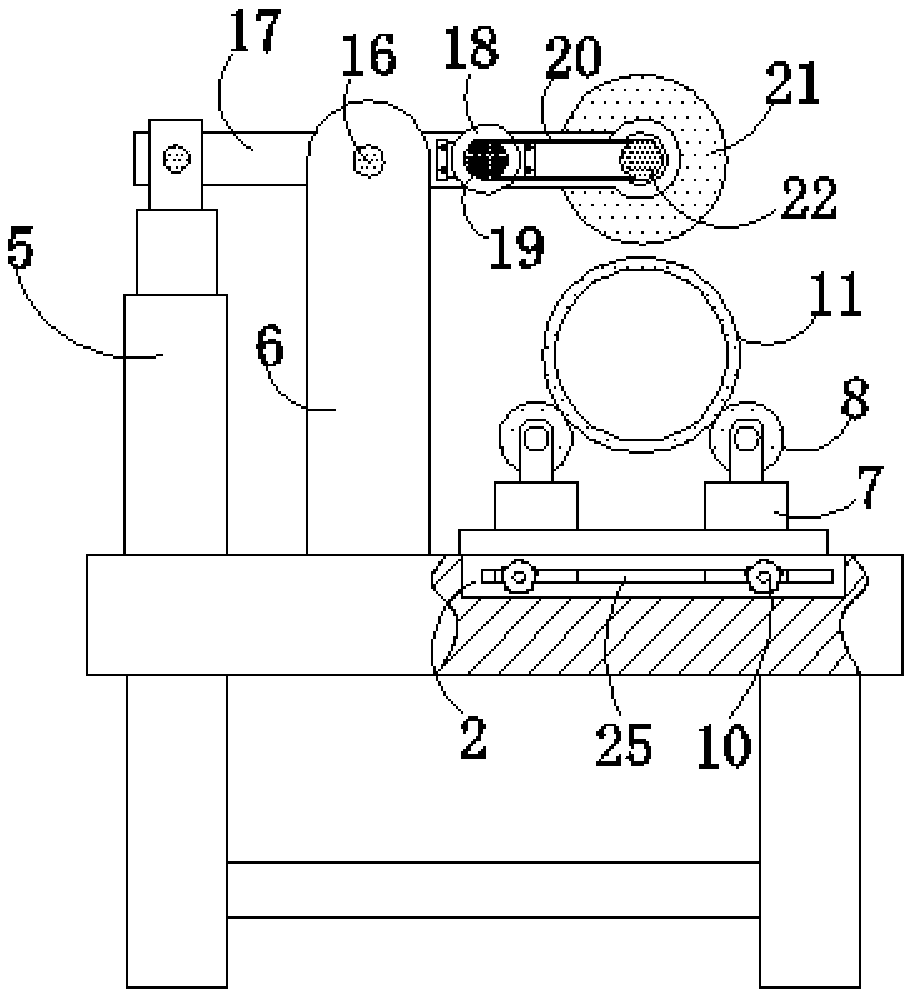 Power cable protection pipe quick cutting table