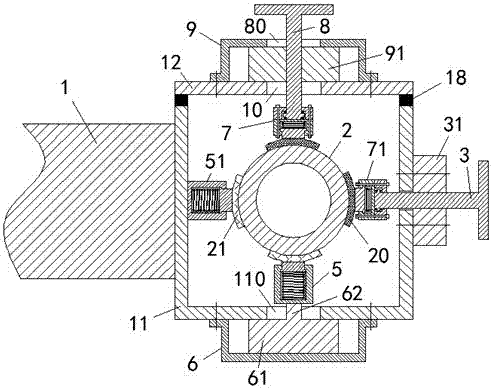 Bearing equipment for pipelines and pipeline installation and adjustment method using the equipment