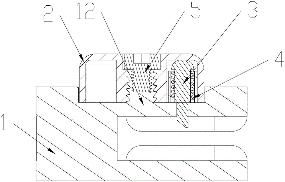 Rotary self-lock pull head