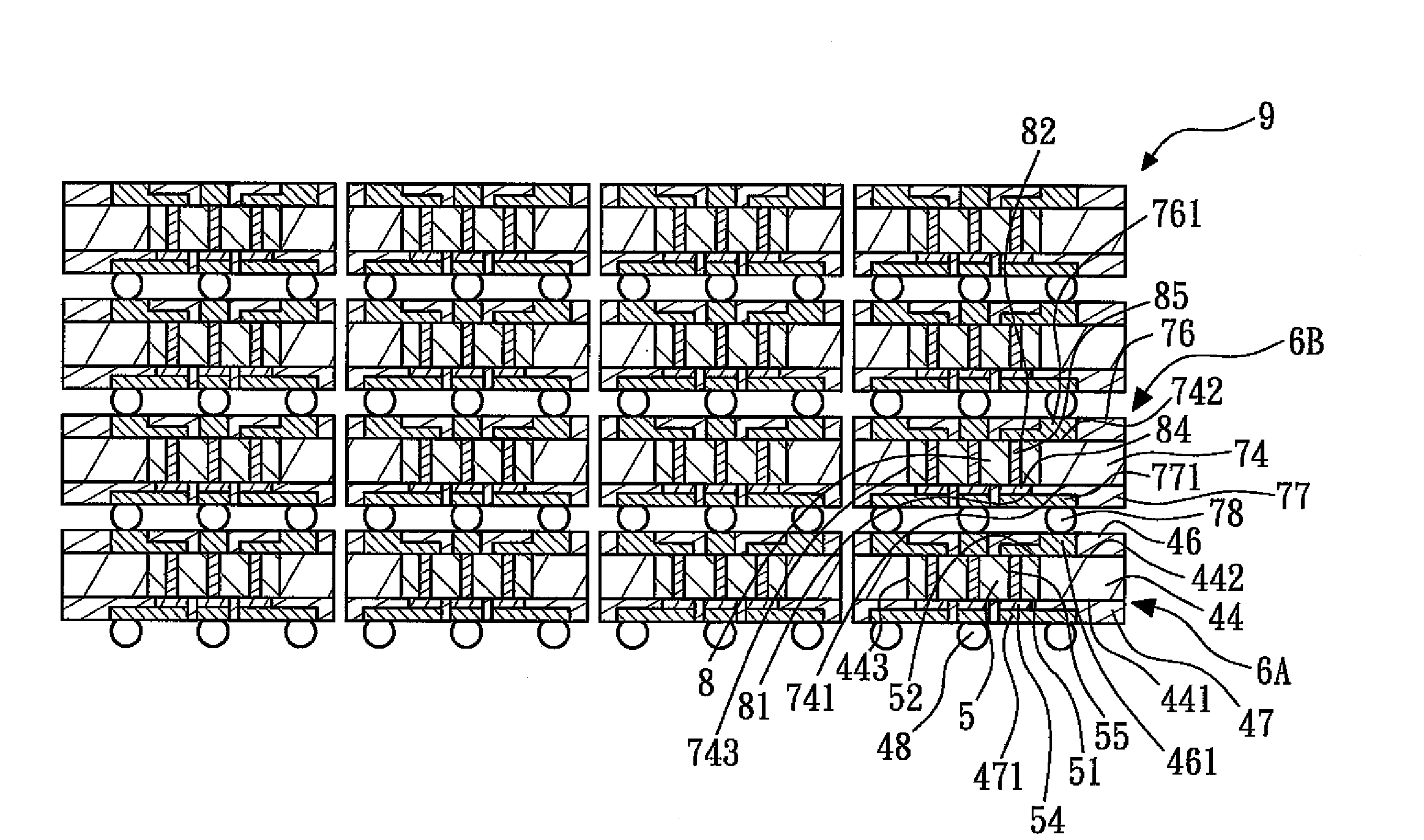 Package and the method for making the same, and a stacked package