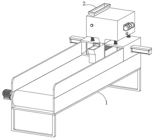 A fiberboard paving forming device