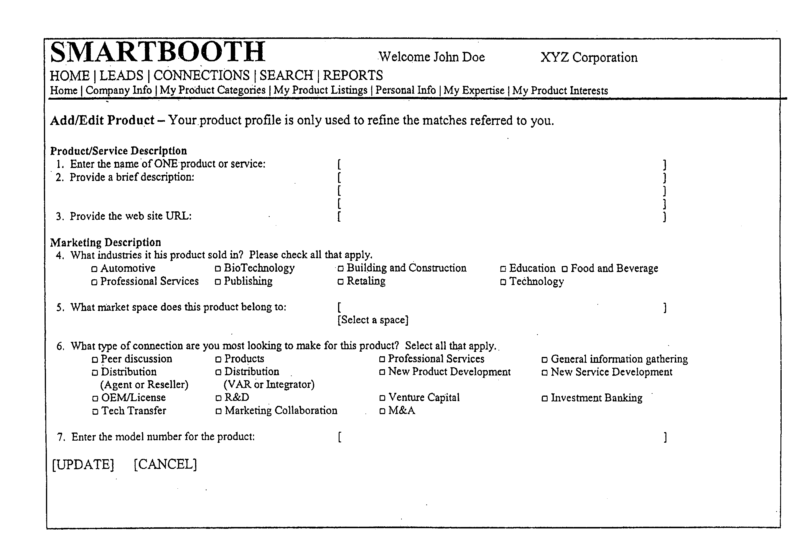 Method and system for determining relevant matches based on attributes