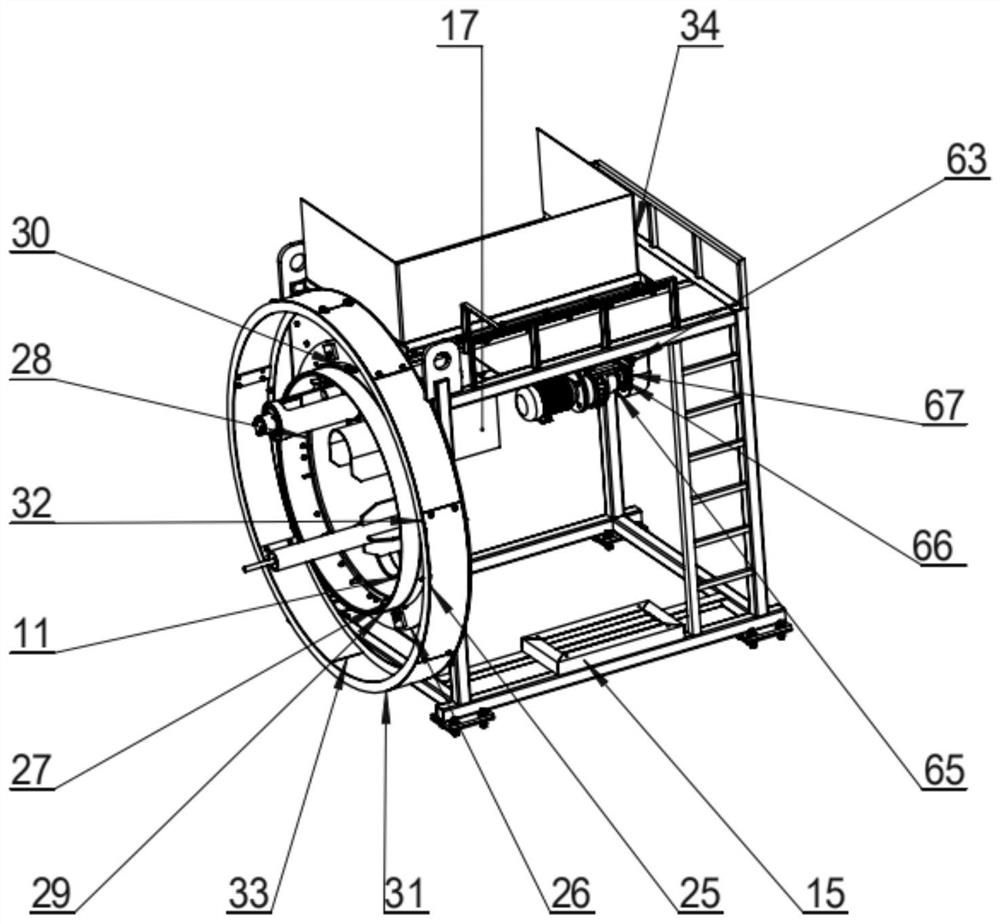 Full-automatic poultry manure fermentation and biochemical treatment device