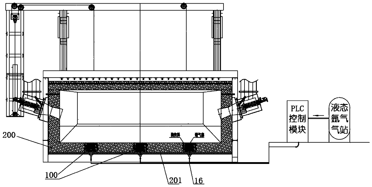 Metal smelting method and smelting furnace