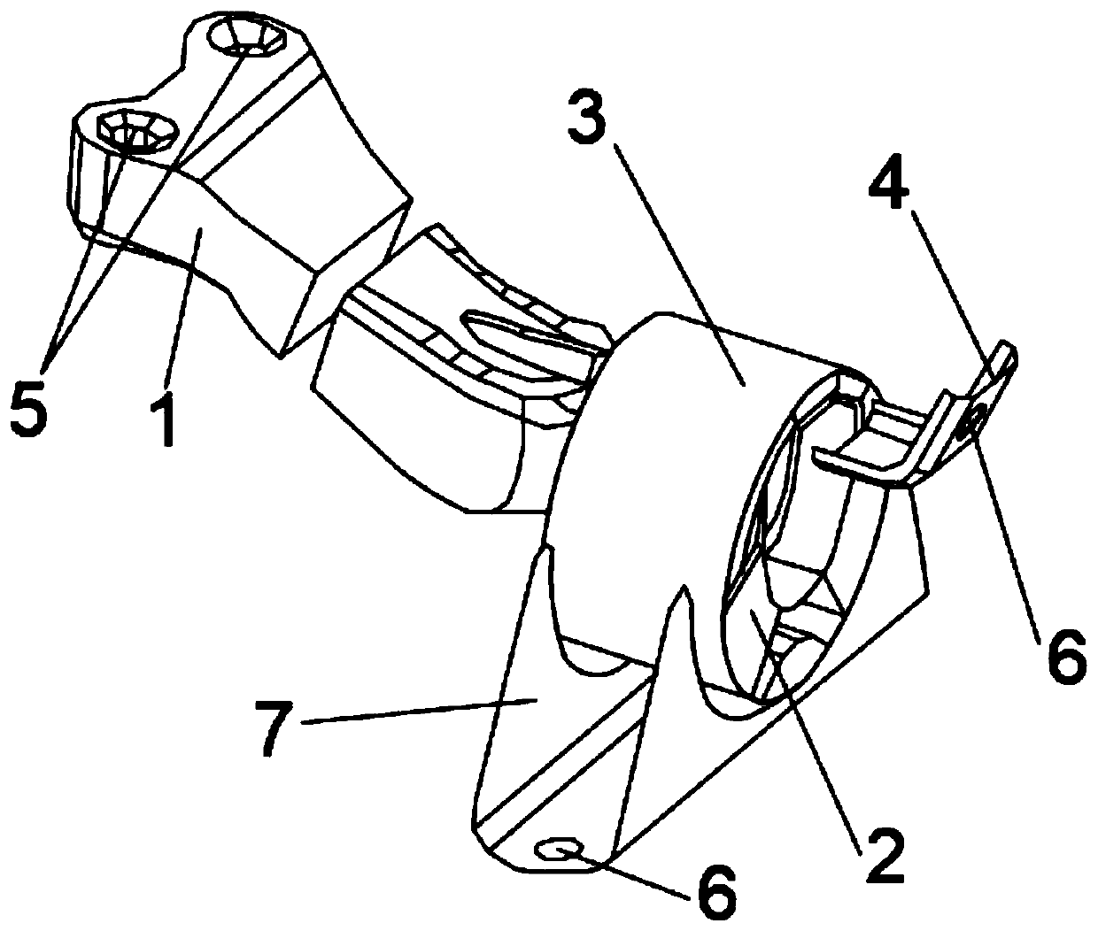 A whole vehicle head-on collision simulation suspension and a failure method thereof