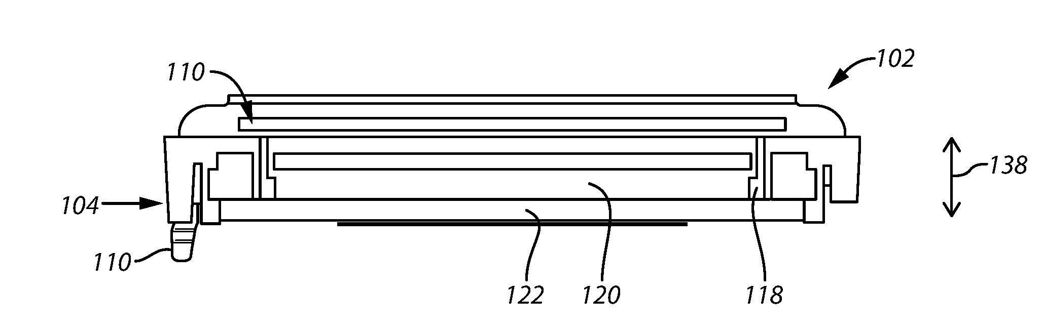 Speaker with embedded piezoelectric transducer