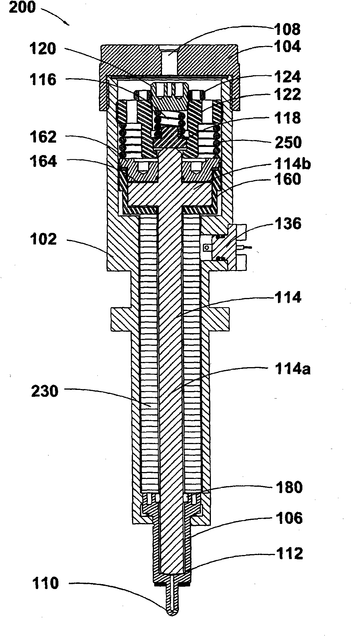 Directly actuated valve with a strain-type actuator and a method of operating same