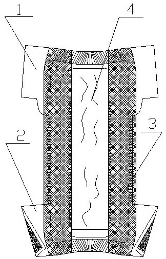 Underpants type diaper training pant