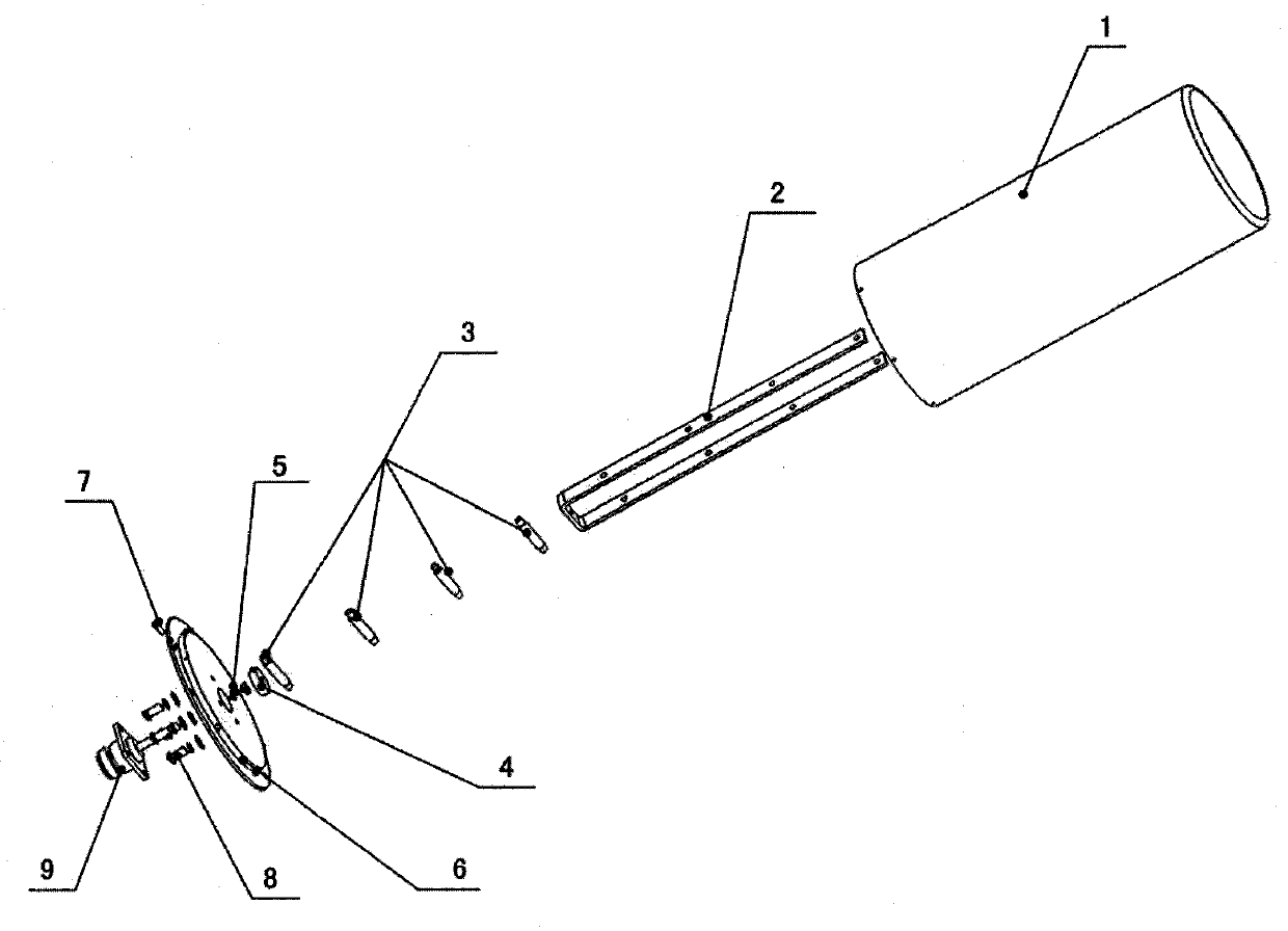 Vertically polarized broadband UHF (Ultra High Frequency) waveband antenna