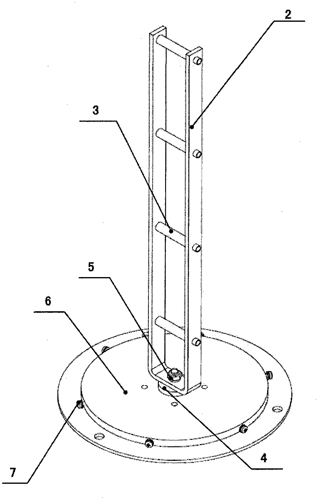 Vertically polarized broadband UHF (Ultra High Frequency) waveband antenna