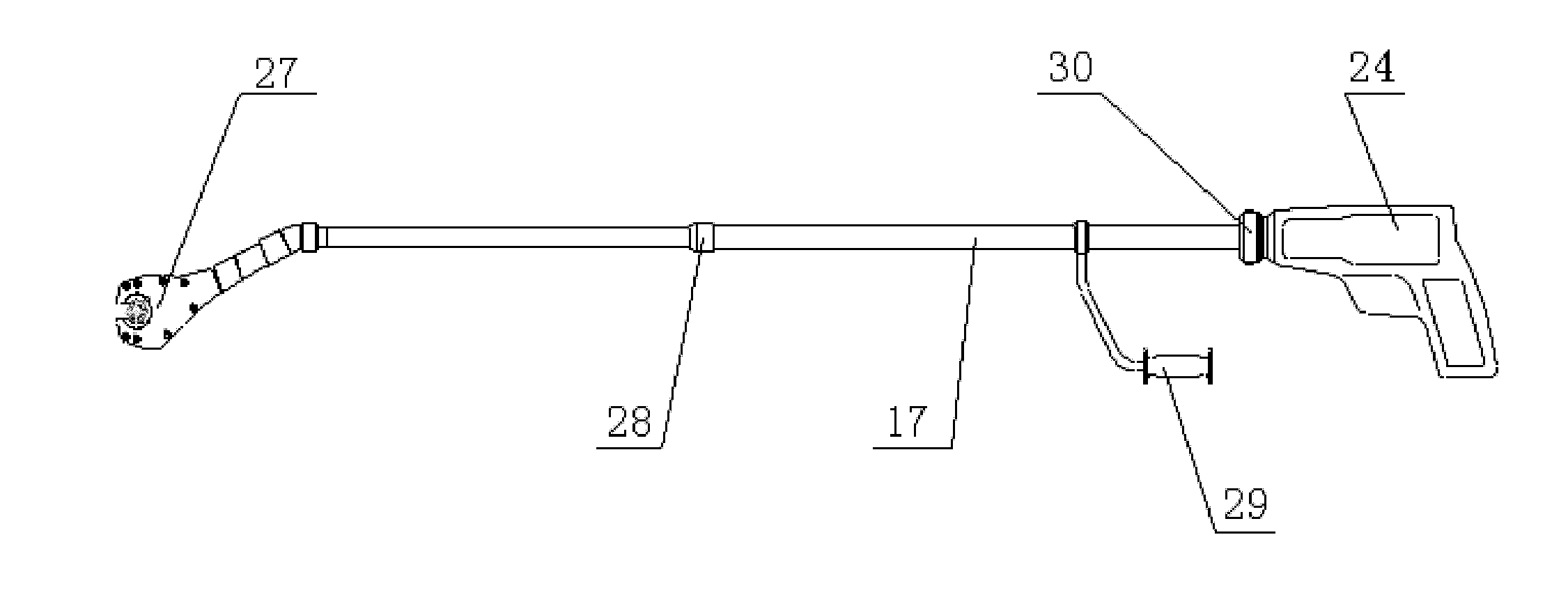 Wrench special for nuts of main heat transfer pipe support post of heavy water reactor