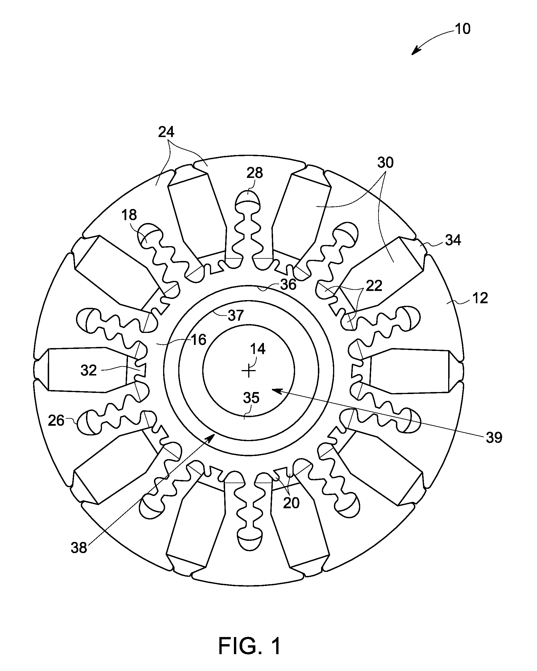 Dovetail spoke internal permanent magnet machine